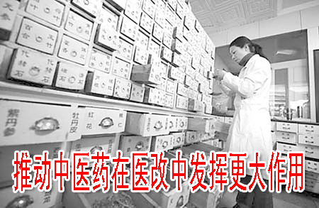 推动中医药在医改中发挥更大作用