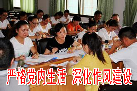严格党内生活 深化作风建设