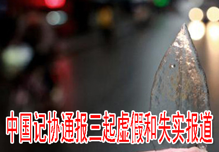 中国记协通报三起虚假和失实报道