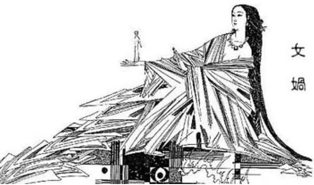 女娲，中国上古神话中的创世女神。